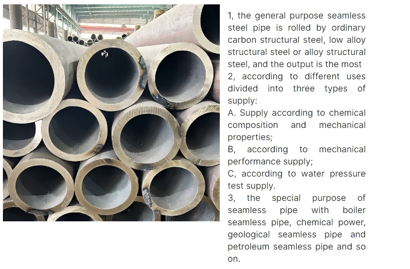 Seamless Steel Pipe For Construction Materials